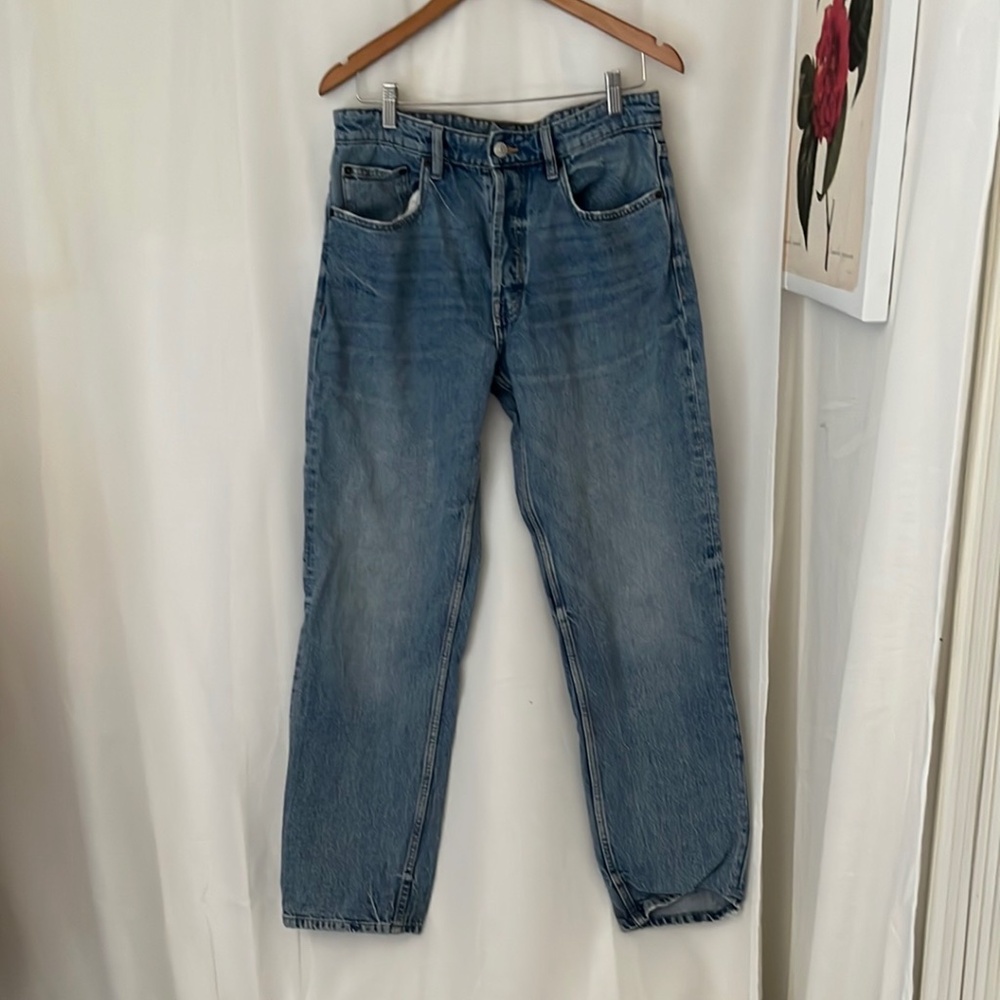 Zara Light Blue Butterfly Jeans